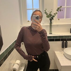 CLOSED striped turtleneck.